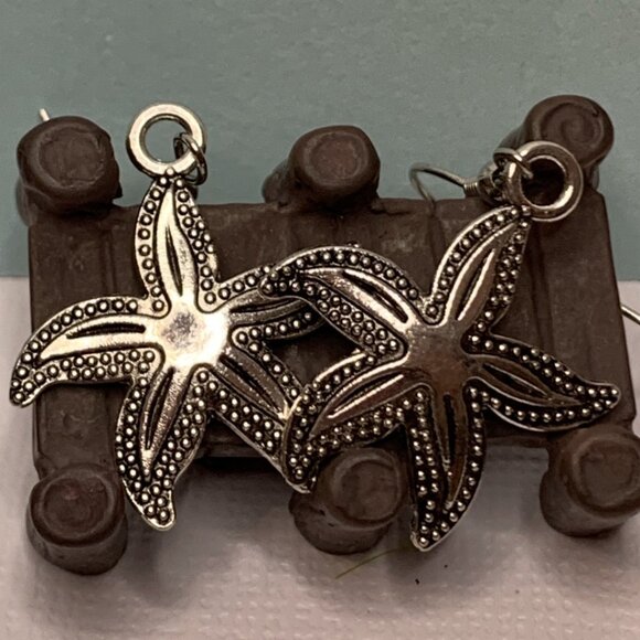Starfish Earrings, Starfish Jewelry, Nautical Earrings, Gift Idea, Beach Earring - Picture 4 of 9